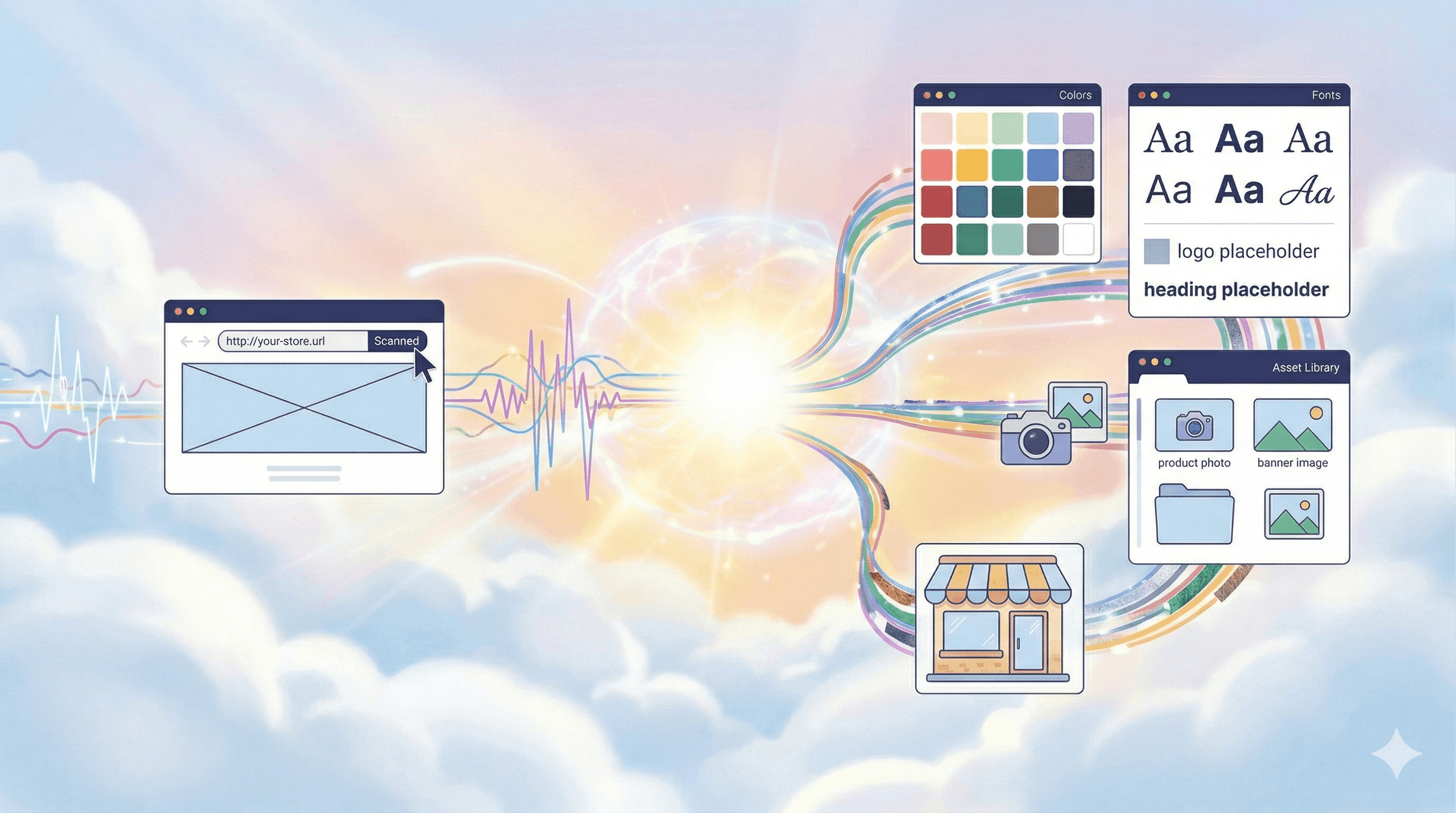 Scaneo de Brand Kit de tiendapop