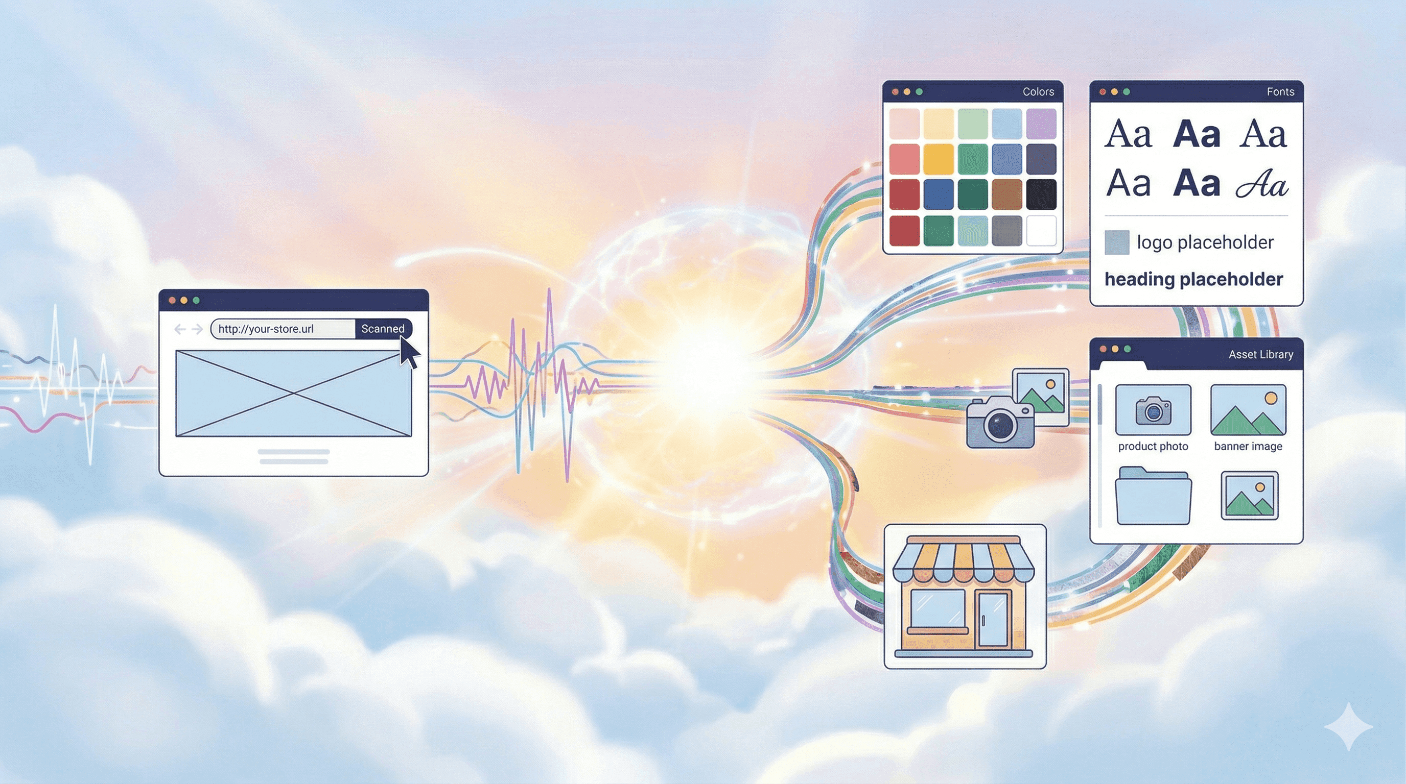 Scaneo de Brand Kit de tiendapop